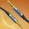 Audio kabelis mini ligzda 3,5 mm - mini ligzda 3,5 mm 1 m - pelēks