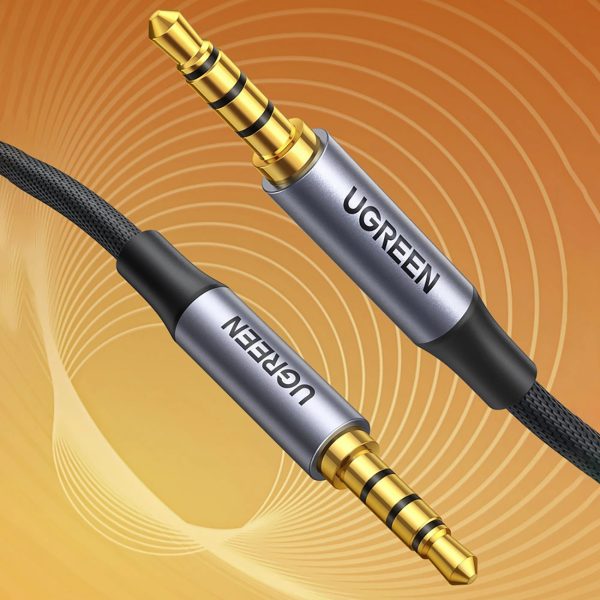 Audio kabelis mini ligzda 3,5 mm - mini ligzda 3,5 mm 1 m - pelēks