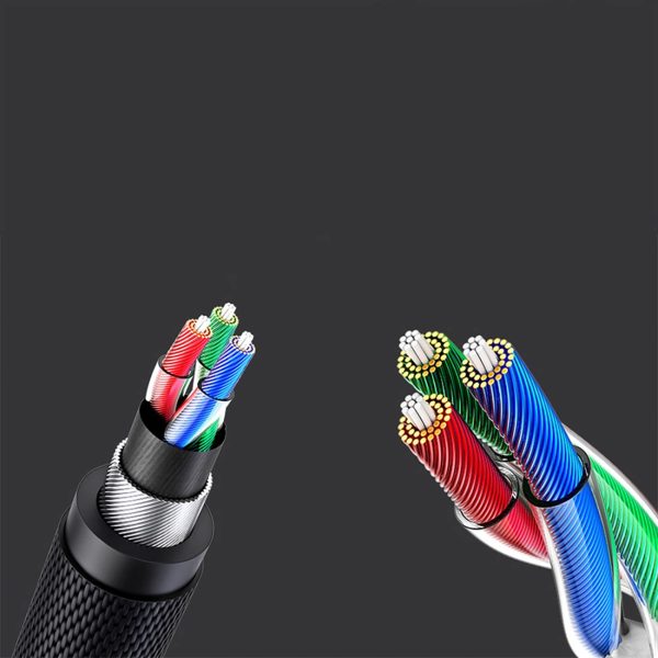 Audio kabelis mini ligzda 3,5 mm - mini ligzda 3,5 mm 1 m - pelēks