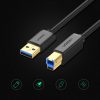 Printera kabelis USB-A 3.0 - USB-B 5Gbps 1m - melns