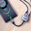 Audio adapteris 2 portu USB-C (vīriešu) - mini ligzda 3,5 mm / USB-C (sieviešu) - pelēks