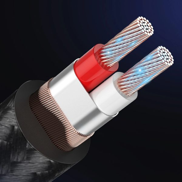 Audio kabelis TRS mini ligzda 3,5 mm - ligzda 6,35 mm 3 m - pelēks