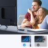 HDMI (vīriešu/HDMI (sieviešu) 8K 15 cm pagarinātāja kabelis - pelēks