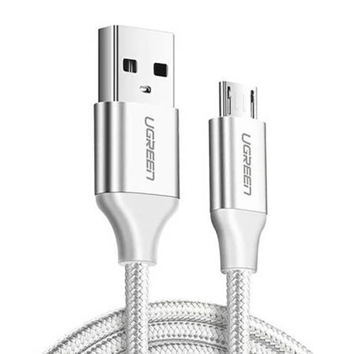 Pīts kabelis USB-A - micro USB 2.4A 1m - balts