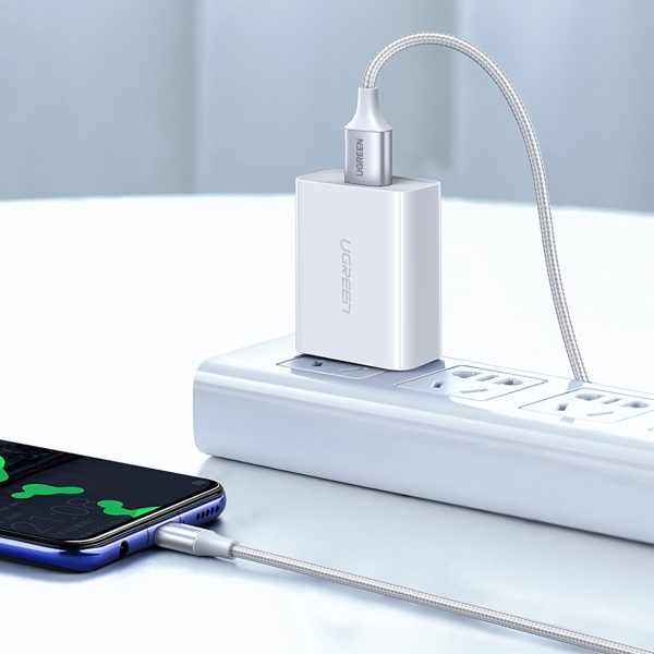 Pīts kabelis USB-A - USB-C QC 3.0 3A 1.5m - balts