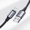 USB-A - iPhone Lightning MFi 2 m pinuma kabelis - melns