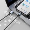 USB-A - iPhone Lightning MFi 2 m pinuma kabelis - melns