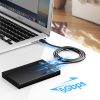 Kabelis USB-A 3.0 - USB-C 3A 2m - melns
