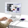 USB-A - iPhone Lightning MFi 1,5 m pītais kabelis - sudrabs