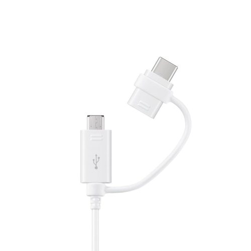Samsung Combo USB-A - micro USB un USB-C kabelis 1,5 m - balts