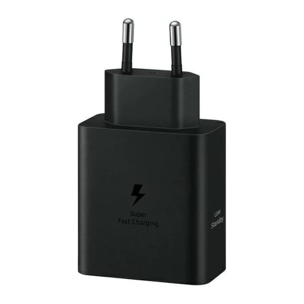 Samsung strāvas adapteris Duo 2x USB-C 50W sienas lādētājs - melns