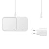 Samsung bezvadu lādētājs Duo induktīvais 15 W lādētājs - balts