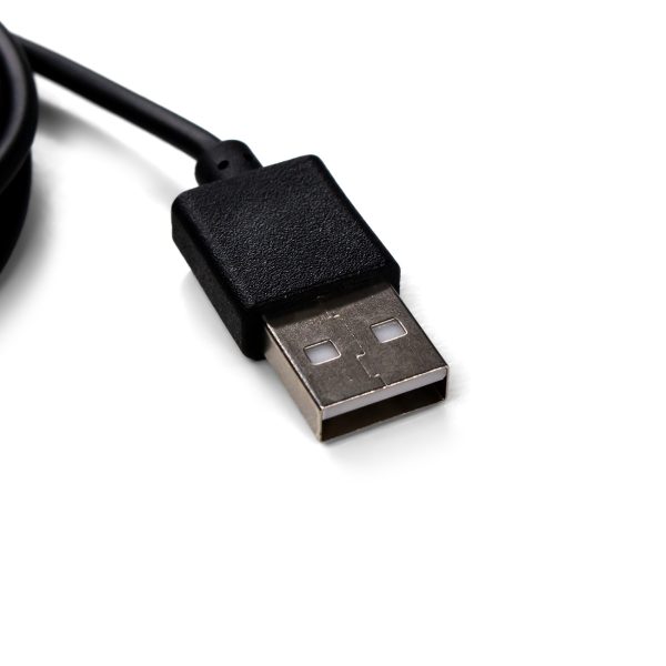 Magnētiskais lādētājs Garmin viedpulkstenim ar USB-A savienojumu - melns