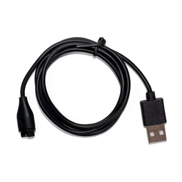 Magnētiskais lādētājs Garmin viedpulkstenim ar USB-A savienojumu - melns