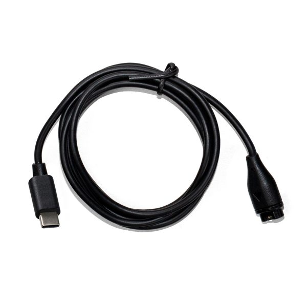 Magnētiskais lādētājs Garmin viedpulkstenim ar USB-C savienojumu - melns