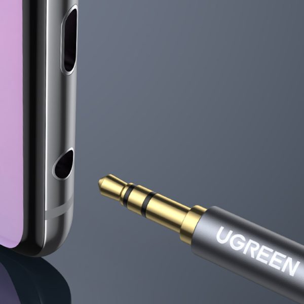 Audio pagarinātāja kabelis ar mini ligzdu 3,5 mm, 5 m - sudrabs