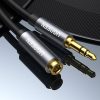 Audio pagarinātāja kabelis ar mini ligzdu 3,5 mm, 5 m - sudrabs