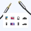 Audio pagarinātāja kabelis ar mini ligzdu 3,5 mm, 5 m - sudrabs