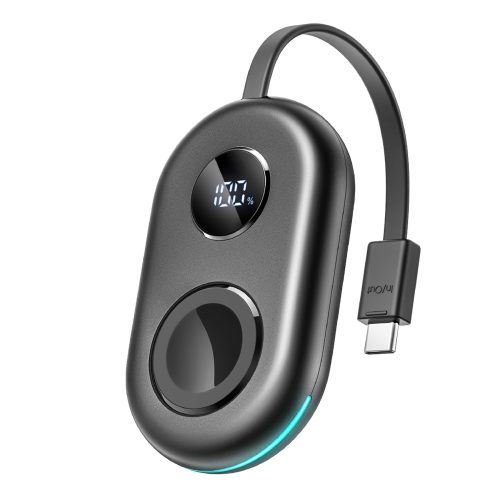 Powerbank 2500mAh ar Apple Watch 3W lādētāju un USB-C kabeli - melns