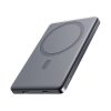 Powerbank 5000mAh USB-C 20W PD un 15W induktīvā uzlāde - pelēks