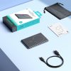 Powerbank 5000mAh USB-C 20W PD un 15W induktīvā uzlāde - pelēks