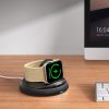 Salokāms induktīvs lādētājs Apple Watch - melns