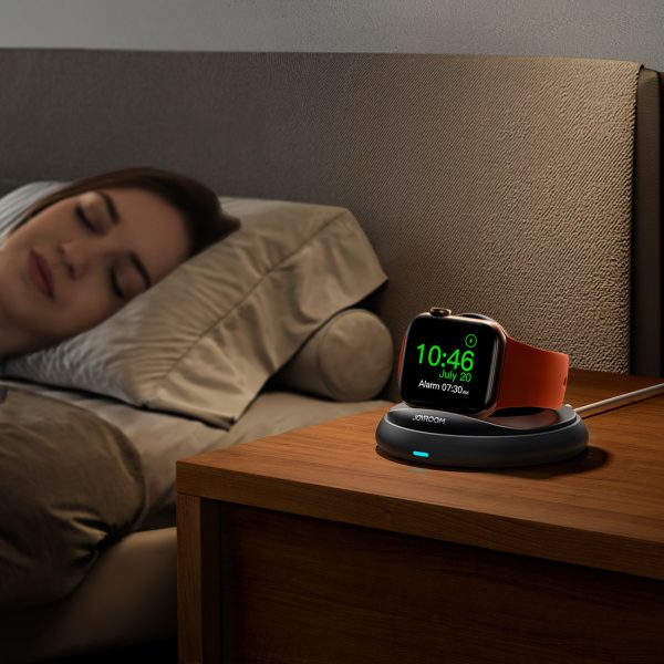 Salokāms induktīvs lādētājs Apple Watch - melns