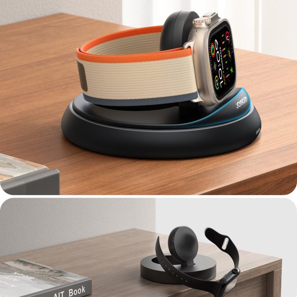 Salokāms induktīvs lādētājs Apple Watch - melns