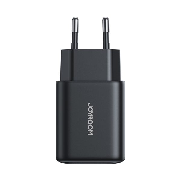 USB-C un USB-A 25 W SFC PPS PD sienas lādētājs — melns
