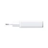 Mazs un īpaši plāns 20 W USB-A USB-C sienas lādētājs — balts