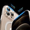 Elegants, caurspīdīgs magnētiskais iPhone 16 Pro Max maciņš - caurspīdīgs