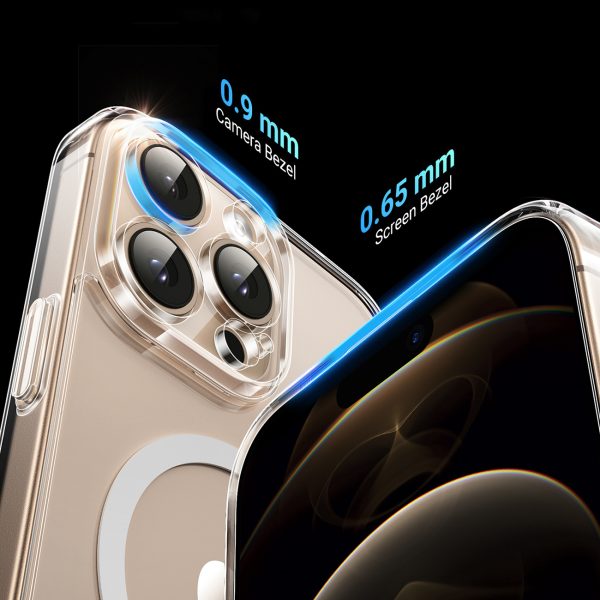 Elegants, caurspīdīgs magnētiskais iPhone 16 Pro Max maciņš - caurspīdīgs