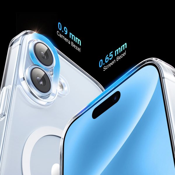 Elegants, caurspīdīgs magnētisks iPhone 16 Plus vāciņš - caurspīdīgs
