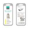 USB-C (vīriešu) - USB-A (sieviešu) adapteris ar aukliņas cilpu - sudrabs