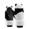 Panda slēpošanas cimdi bērniem un pieaugušajiem S izmērs - melni/balti