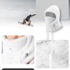 Silta kažokādas balaklava ziemas slēpošanai Arctic Velvet L izmērs - balta