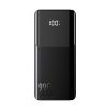 Powerbank 10000mAh ar iebūvētu USB-C iPhone Lightning kabeli - melns