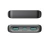 Powerbank 10000mAh 25W 2x USB-A 1x USB-C SFC - melns