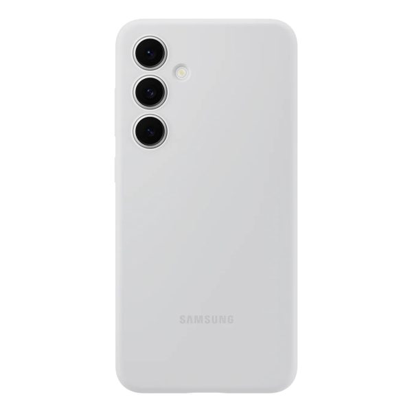 Samsung silikona maciņš Galaxy S24 FE tālrunim - pelēks
