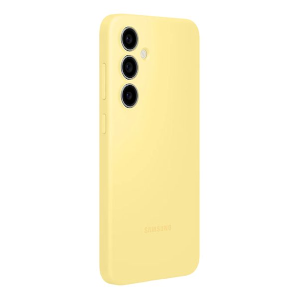 Samsung silikona maciņš Galaxy S24 FE tālrunim - dzeltens