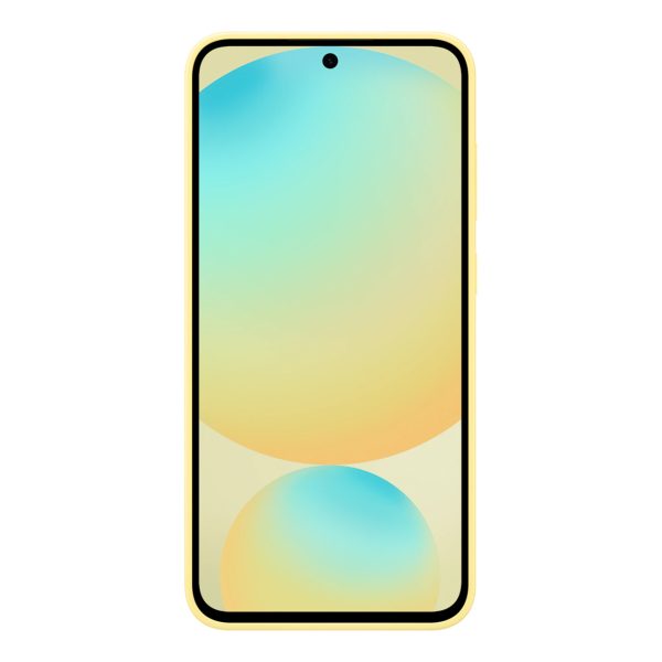Samsung silikona maciņš Galaxy S24 FE tālrunim - dzeltens