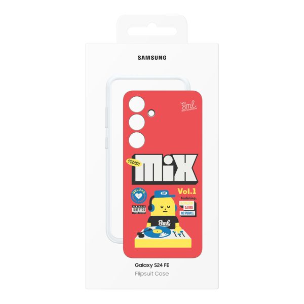 Samsung Flipsuit maciņš Galaxy S 24 FE tālrunim - sarkans