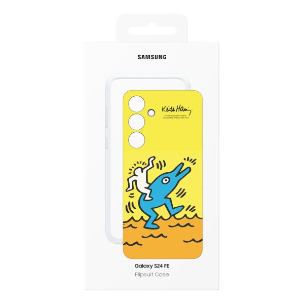 Samsung Flipsuit maciņš Galaxy S 24 FE tālrunim - dzeltens