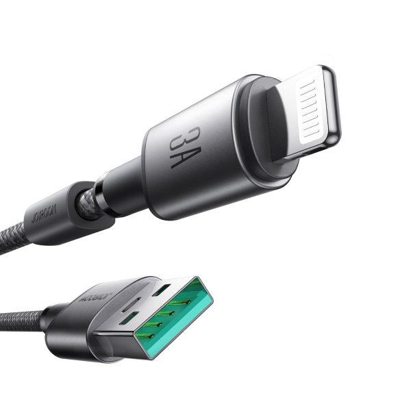 USB-A - iPhone Lightning kabelis ar magnētisku turētāju un organizatoru 1,2 m - pelēks