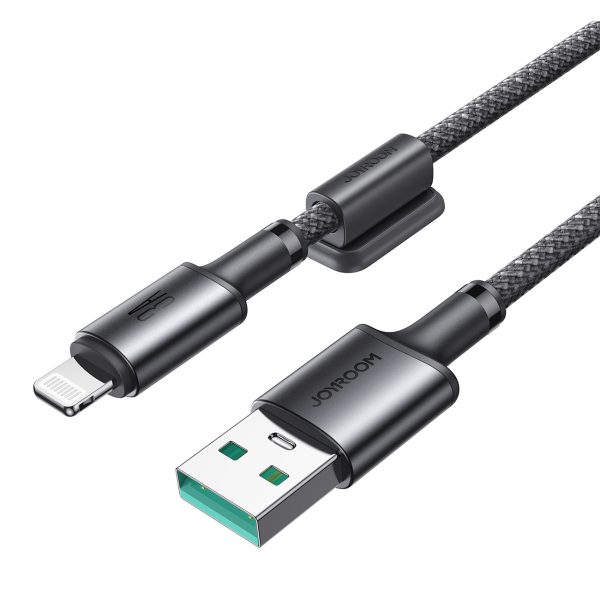USB-A - iPhone Lightning kabelis ar magnētisku turētāju un organizatoru 1,2 m - pelēks