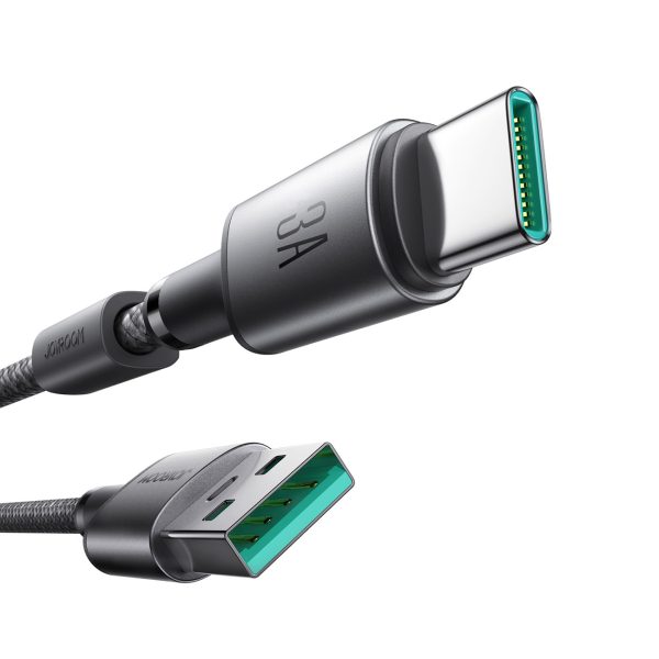 USB-A - USB-C kabelis ar magnētisku turētāju un organizatoru 1,2 m - pelēks