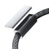 USB-A - USB-C kabelis ar magnētisku turētāju un organizatoru 1,2 m - pelēks