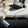 USB-A - USB-C kabelis ar magnētisku turētāju un organizatoru 1,2 m - pelēks