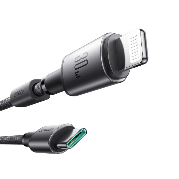 USB-C - iPhone Lightning kabelis ar magnētisku turētāju un organizatoru 1,2 m - pelēks