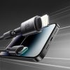 USB-C - iPhone Lightning kabelis ar magnētisku turētāju un organizatoru 1,2 m - pelēks